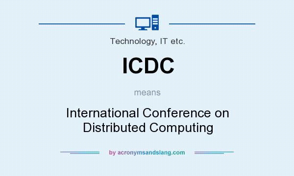 What does ICDC mean? It stands for International Conference on Distributed Computing