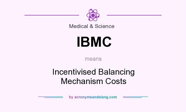 What does IBMC mean? It stands for Incentivised Balancing Mechanism Costs