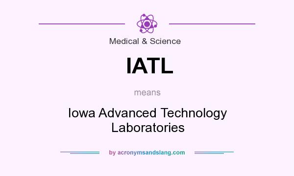 What does IATL mean? It stands for Iowa Advanced Technology Laboratories