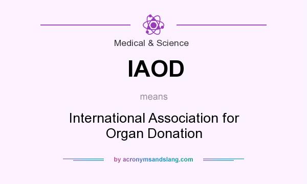 What does IAOD mean? It stands for International Association for Organ Donation