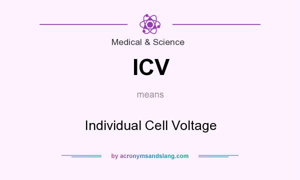 What does ICV mean? It stands for Individual Cell Voltage