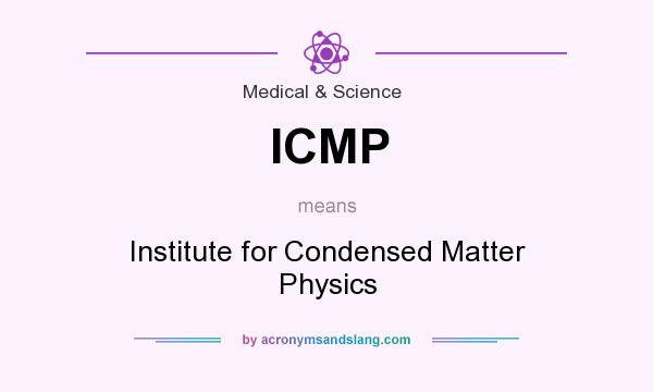 What does ICMP mean? It stands for Institute for Condensed Matter Physics