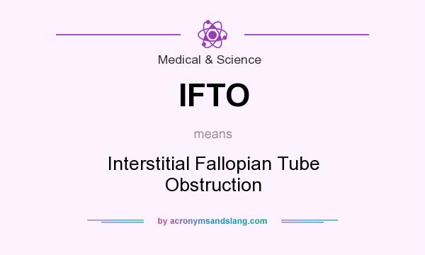 What does IFTO mean? It stands for Interstitial Fallopian Tube Obstruction