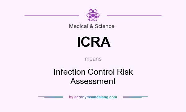 What does ICRA mean? It stands for Infection Control Risk Assessment