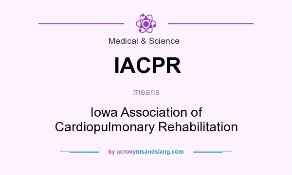What does IACPR mean? It stands for Iowa Association of Cardiopulmonary Rehabilitation