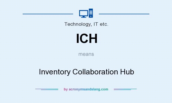 What does ICH mean? It stands for Inventory Collaboration Hub