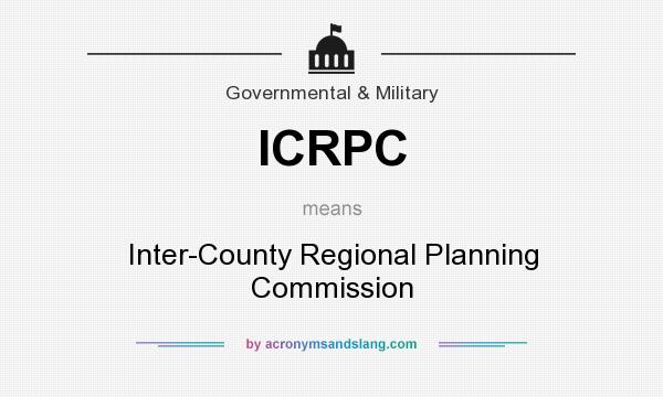 What does ICRPC mean? It stands for Inter-County Regional Planning Commission