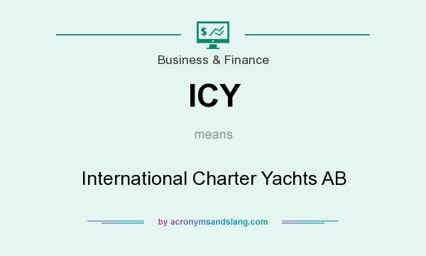 What does ICY mean? It stands for International Charter Yachts AB