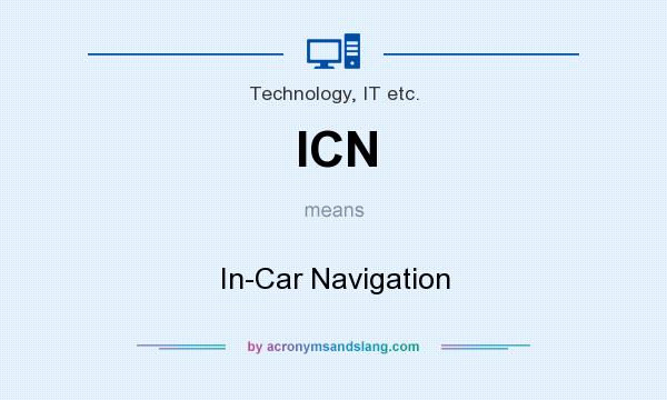 What does ICN mean? It stands for In-Car Navigation