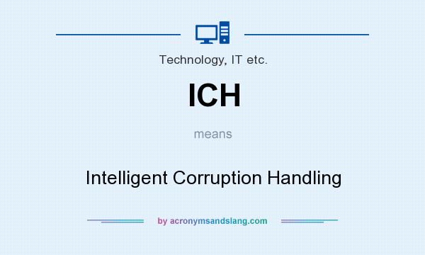 What does ICH mean? It stands for Intelligent Corruption Handling