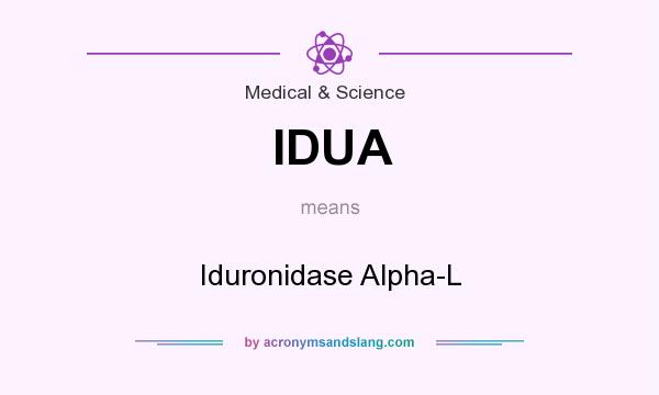 What does IDUA mean? It stands for Iduronidase Alpha-L