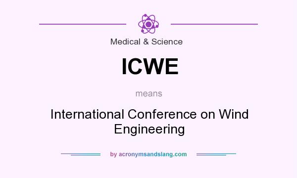 What does ICWE mean? It stands for International Conference on Wind Engineering