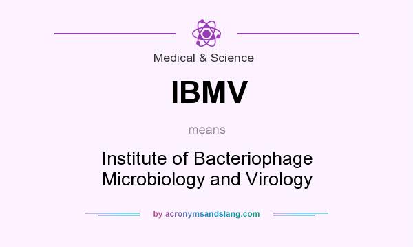 What does IBMV mean? It stands for Institute of Bacteriophage Microbiology and Virology