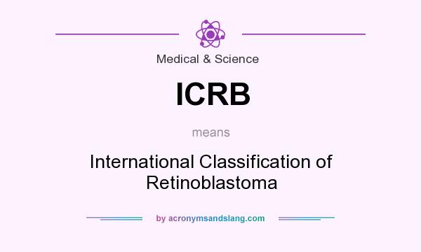What does ICRB mean? It stands for International Classification of Retinoblastoma