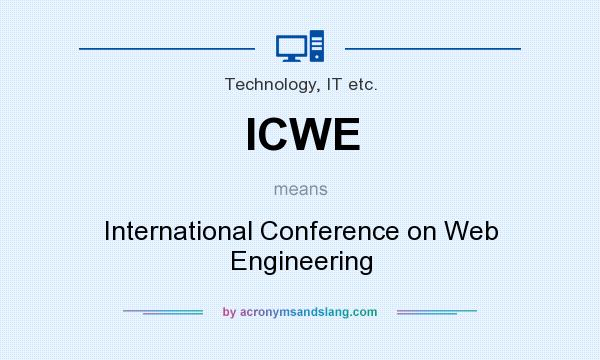 What does ICWE mean? It stands for International Conference on Web Engineering