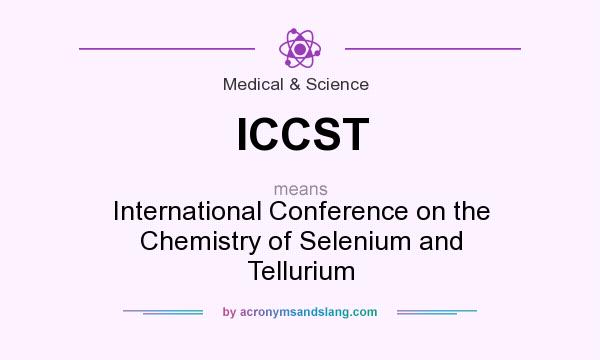What does ICCST mean? It stands for International Conference on the Chemistry of Selenium and Tellurium