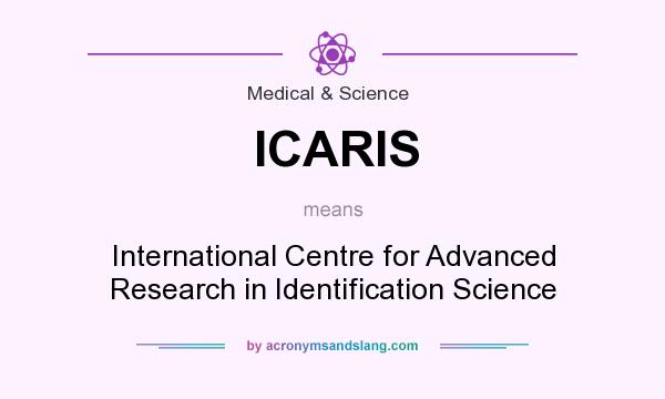 What does ICARIS mean? It stands for International Centre for Advanced Research in Identification Science