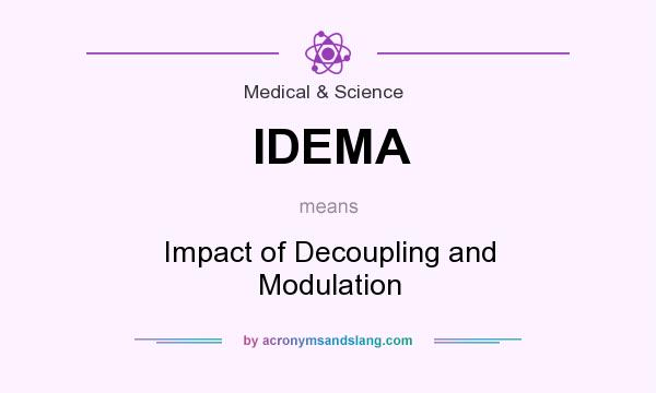 What does IDEMA mean? It stands for Impact of Decoupling and Modulation