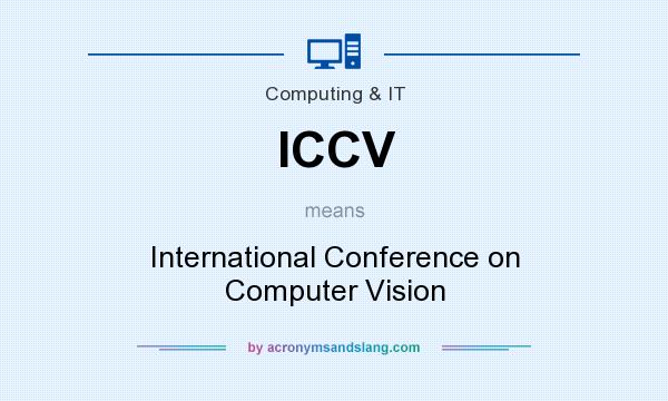 What does ICCV mean? It stands for International Conference on Computer Vision