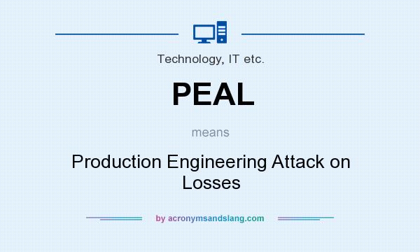 What does PEAL mean? It stands for Production Engineering Attack on Losses