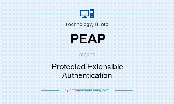 What does PEAP mean? It stands for Protected Extensible Authentication