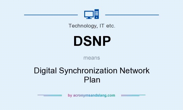 What does DSNP mean? It stands for Digital Synchronization Network Plan