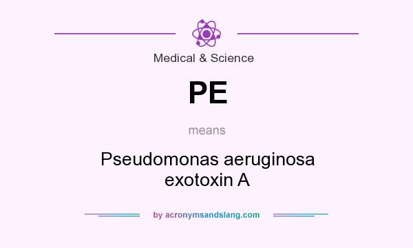 What does PE mean? It stands for Pseudomonas aeruginosa exotoxin A