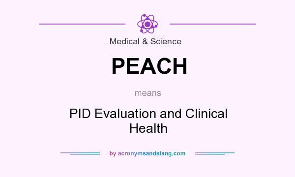 What does PEACH mean? It stands for PID Evaluation and Clinical Health