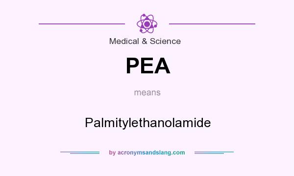 What does PEA mean? It stands for Palmitylethanolamide