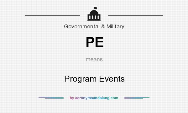 What does PE mean? It stands for Program Events