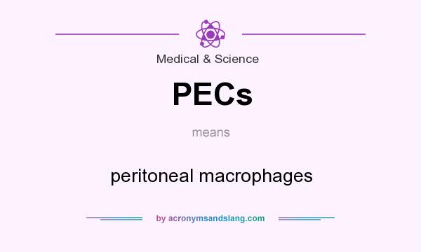 What does PECs mean? It stands for peritoneal macrophages