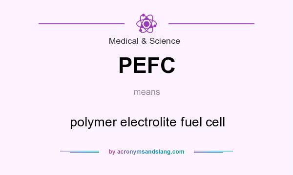 What does PEFC mean? It stands for polymer electrolite fuel cell