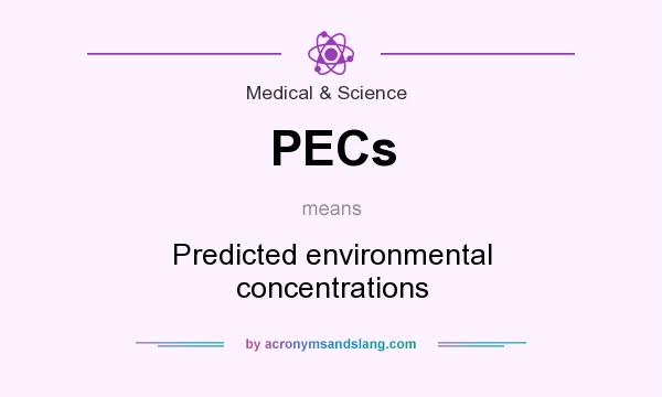 What does PECs mean? It stands for Predicted environmental concentrations