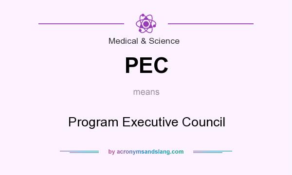 What does PEC mean? It stands for Program Executive Council