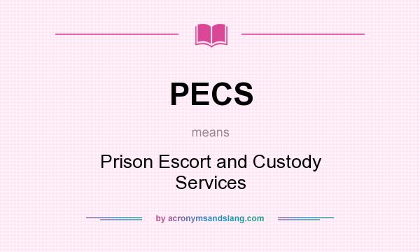 What does PECS mean? It stands for Prison Escort and Custody Services