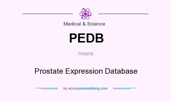 What does PEDB mean? It stands for Prostate Expression Database