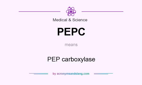 What does PEPC mean? It stands for PEP carboxylase