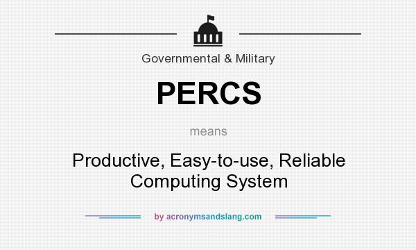What does PERCS mean? It stands for Productive, Easy-to-use, Reliable Computing System