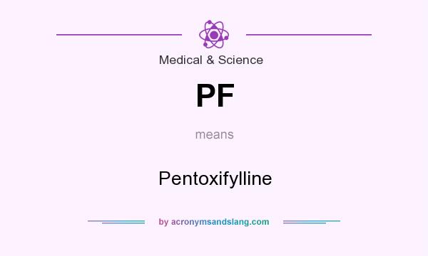 What does PF mean? It stands for Pentoxifylline