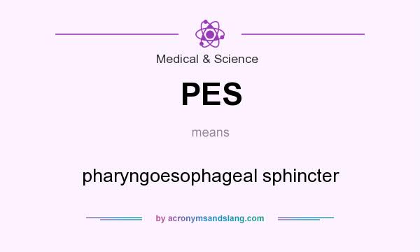 What does PES mean? It stands for pharyngoesophageal sphincter