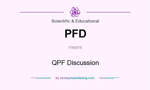 What does PFD mean? It stands for QPF Discussion