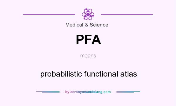 What does PFA mean? It stands for probabilistic functional atlas