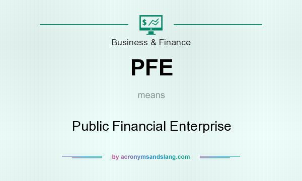 What does PFE mean? It stands for Public Financial Enterprise