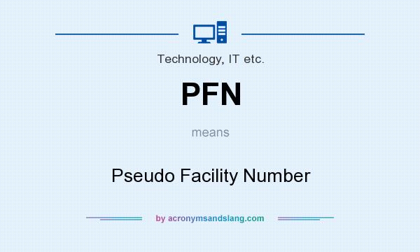 What does PFN mean? It stands for Pseudo Facility Number
