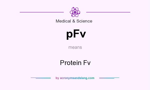 What does pFv mean? It stands for Protein Fv