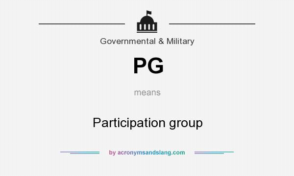 What does PG mean? It stands for Participation group