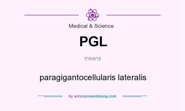 What does PGL mean? It stands for paragigantocellularis lateralis