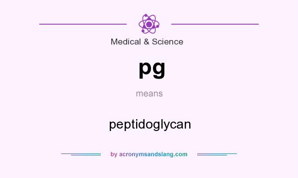 What does pg mean? It stands for peptidoglycan