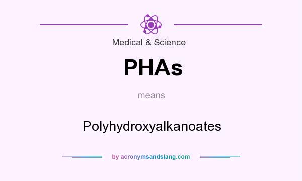 What does PHAs mean? It stands for Polyhydroxyalkanoates