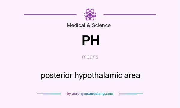 What does PH mean? It stands for posterior hypothalamic area